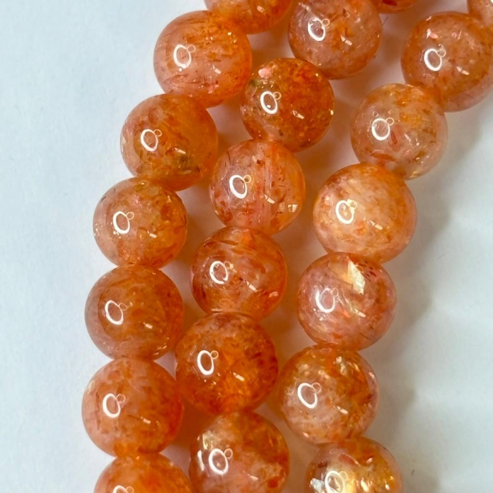 83103JU【小確幸飾品】金太陽石手串 五行土能量 臍輪療癒 天然礦石-細節圖3