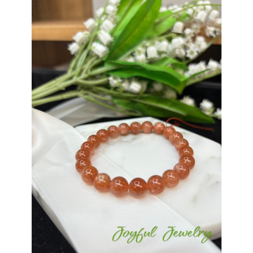 83103JU【小確幸飾品】金太陽石手串 五行土能量 臍輪療癒 天然礦石-細節圖5