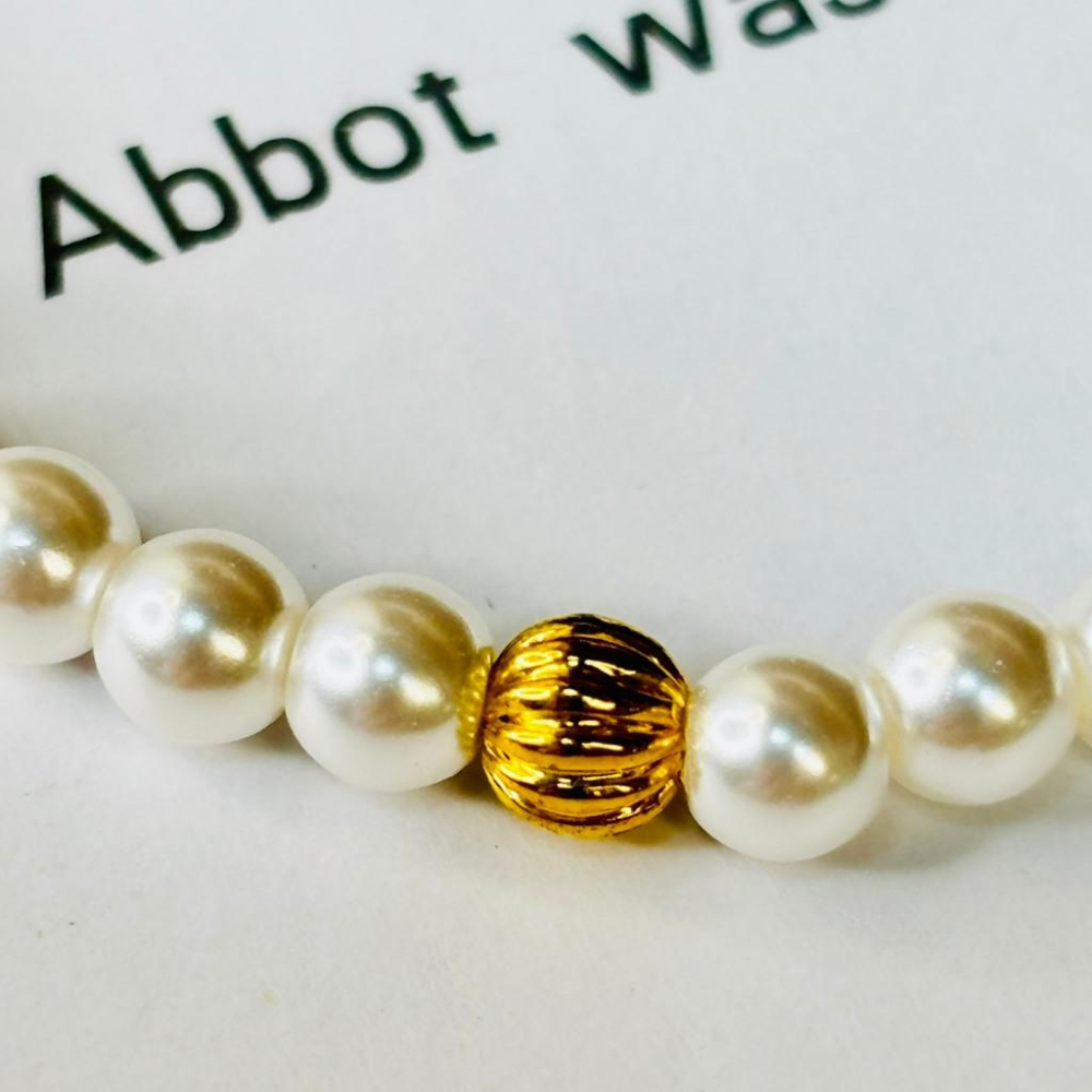 3015DE【小確幸飾品】彈力繩手環 流行 質感 愛心 幸運 貝珠 撞色-細節圖4