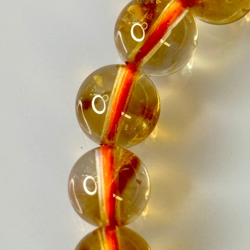 83104JU【小確幸飾品】黃水晶手串 五行土能量 胃輪療癒 天然礦石-細節圖3