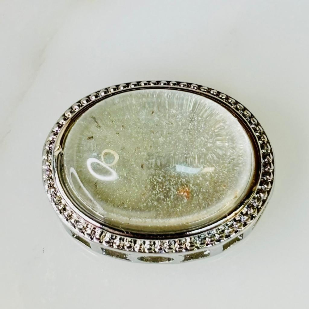 8511FE【小確幸飾品】天然水晶鴿子蛋魔盒 DIY 配件 白幽靈 藍月光 東陵玉石 綠幽靈 粉水晶 紫水晶-細節圖5