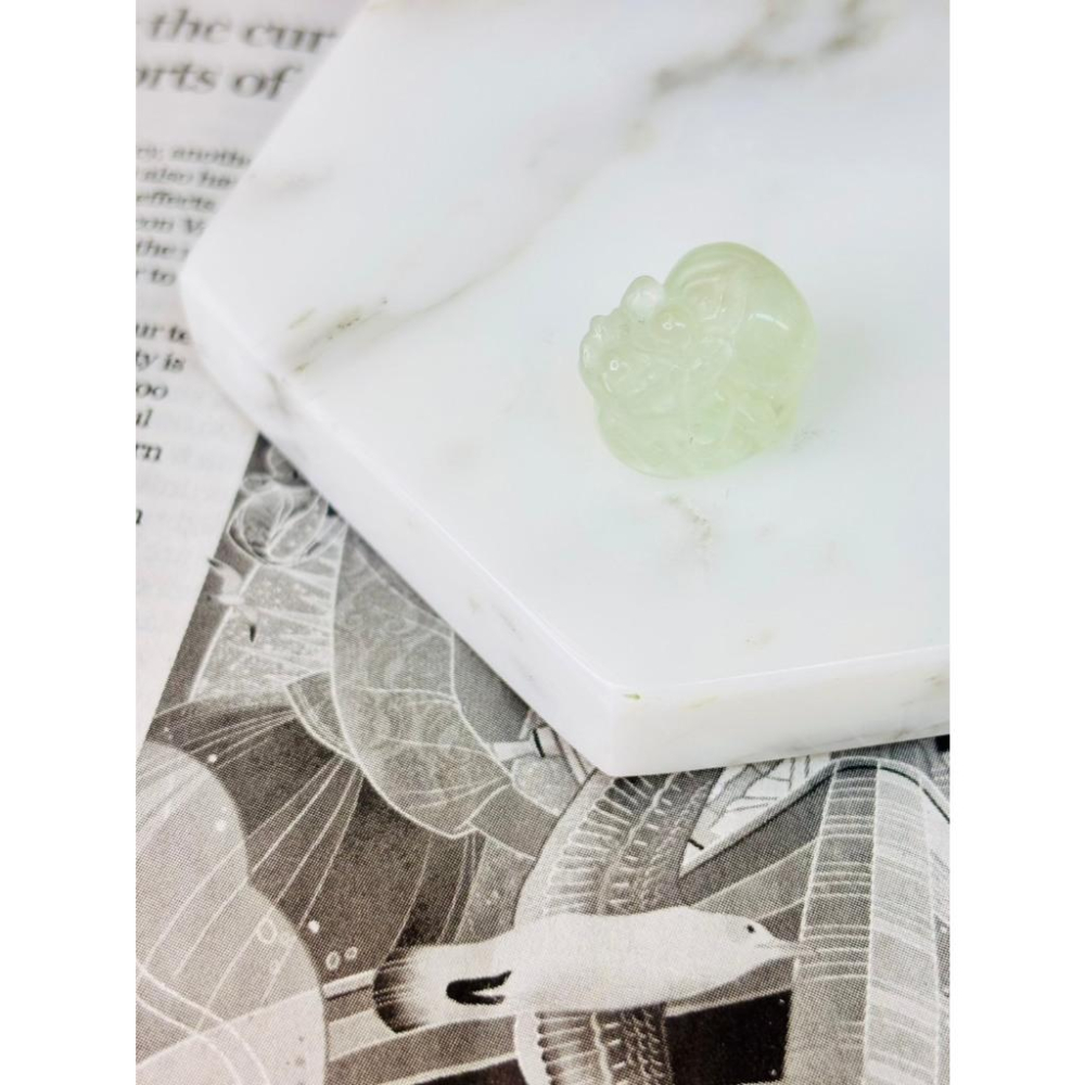 8544AP【小確幸飾品】水晶吊飾 金曜石 瑪瑙 檸檬晶 粉水晶 海藍寶 白水晶 螢石 草莓晶 橙月光 炸毛九尾狐 貔貅-細節圖5