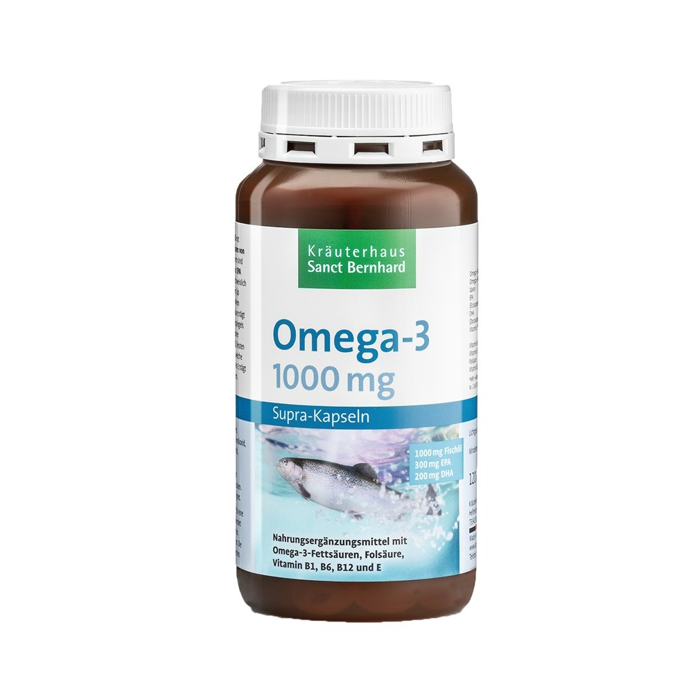 聖伯納德 Sanct Bernhard 魚油 Omega-3 1000mg (120粒/罐) 高單位-細節圖2