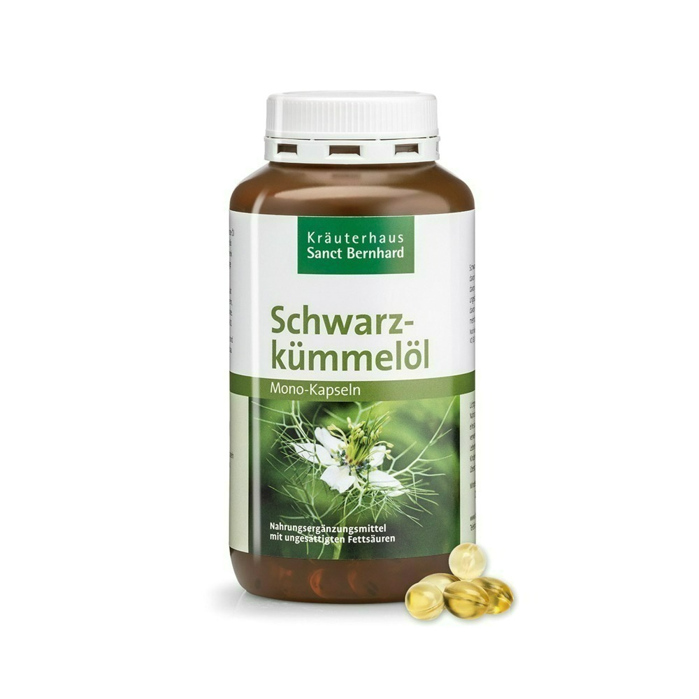 聖伯納德 Sanct Bernhard黑孜然黑種草油膠囊500mg(400粒/罐)-細節圖2