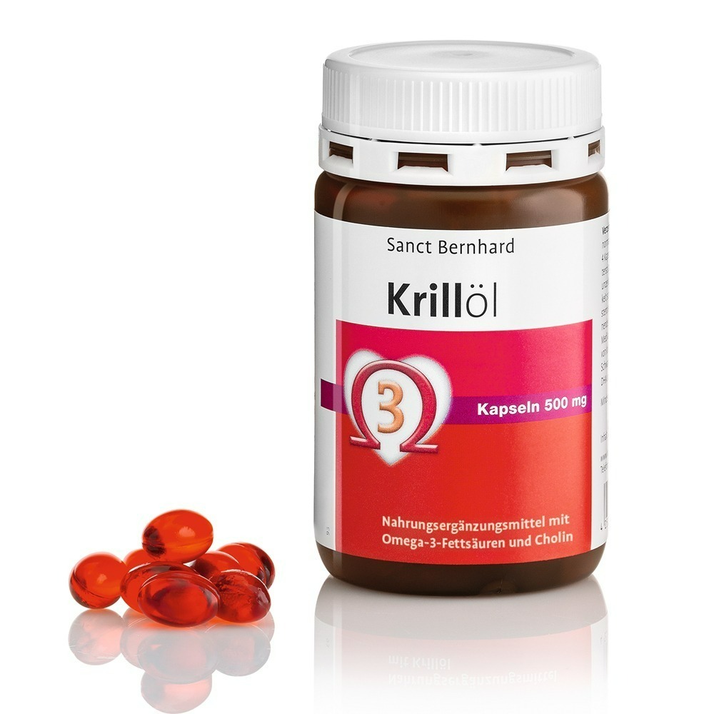 聖伯納德 Sanct Bernhard 磷蝦油500毫克膠囊 (90顆/瓶)循環順暢 DHA 蝦紅素 晶亮-原 百年草本-細節圖2