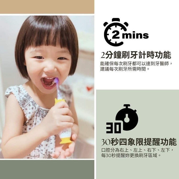 日本Hamieru 光能牙刷刷頭 光能兒童音波震動牙刷 替換式刷頭 刷頭-細節圖6