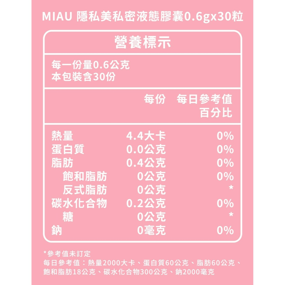 MIAU 隱私美 私密保養液態膠囊一盒(30顆/盒) 民視/醫學大聯盟節目介紹 私密清爽淨香 香妃的私密花園-細節圖3