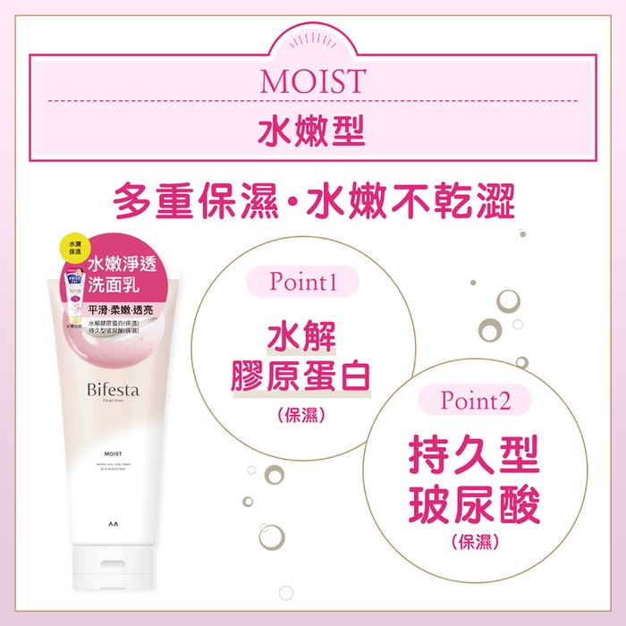Bifesta 碧菲絲特 洗卸兩用 毛孔淨透 水嫩淨透 保濕 120g/條 全新 洗面乳 洗顏料-細節圖6