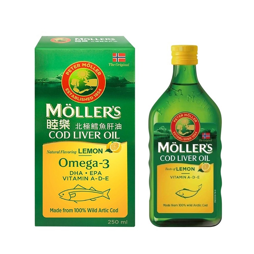 Ｍollers睦樂 鱈魚肝油250mL 檸檬風味 買一送一 原裝進口 喝的鱈魚肝油 原廠公司貨-細節圖2
