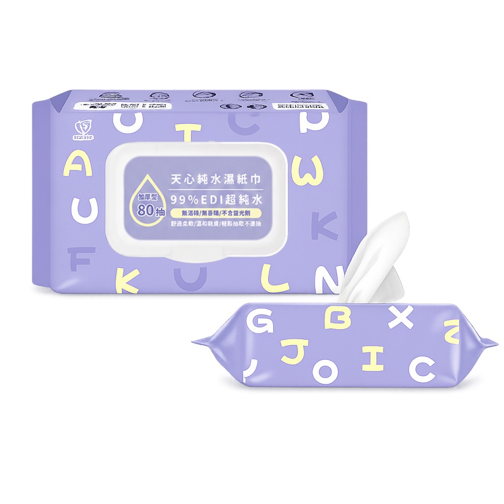 天心 EDI 加厚型超純水濕紙巾80抽/(有蓋)水濕紙巾 加厚濕紙巾 嬰兒濕紙巾 寵物濕紙巾 廚房濕巾-細節圖3