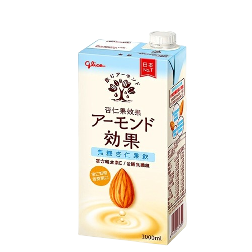 Glico 格力高 杏仁果效果原味杏仁果飲 無糖杏仁果飲1000ml 即期品效期無糖08/03 原味08/02 植物奶-細節圖4