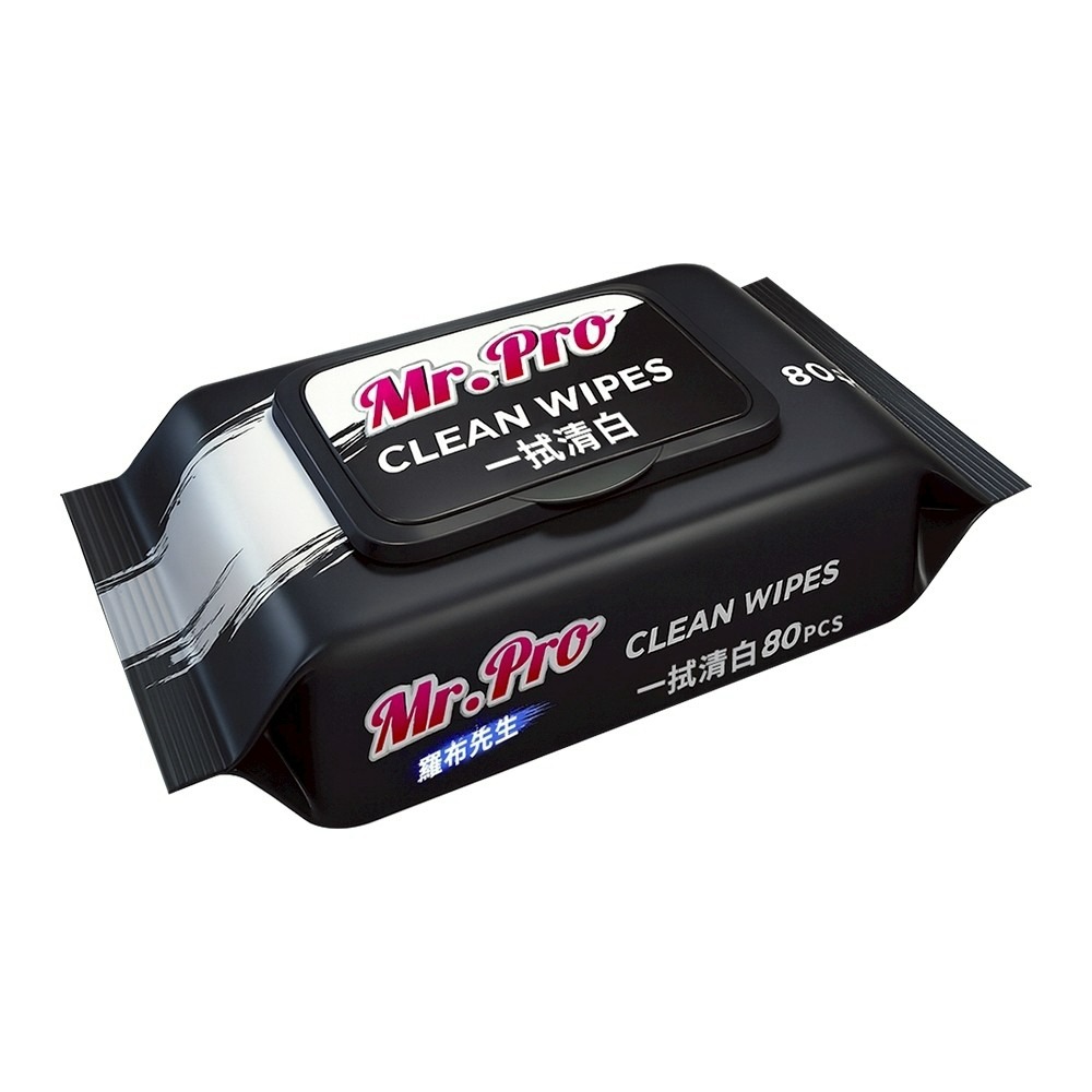 Mr.Pro 羅布先生 一拭清白濕紙巾 80抽(10包/組) 居家必備清潔濕巾 柚柑柚淨 去污擦拭 清潔好方便-細節圖2
