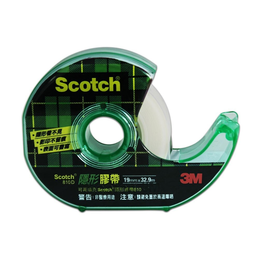 3M 810隱形膠帶：附台+附隱形膠帶1入(19mmＸ32.9M)810D-細節圖2