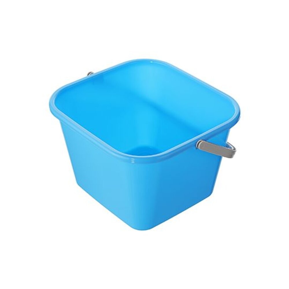 聯府 好運花方型水桶 提把水桶 9L CF707 堆沙堡 置物桶 戲水 露營 台灣製-細節圖5