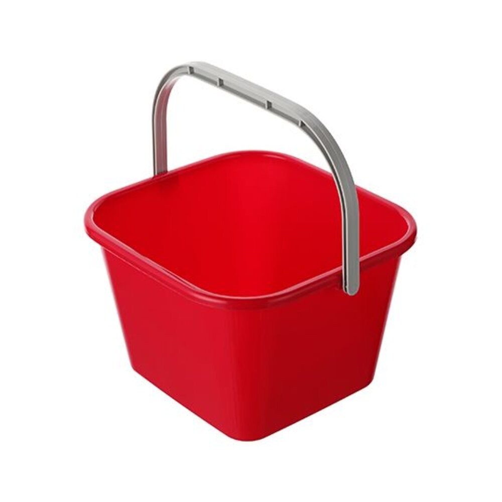 聯府 好運花方型水桶 提把水桶 9L CF707 堆沙堡 置物桶 戲水 露營 台灣製-細節圖9