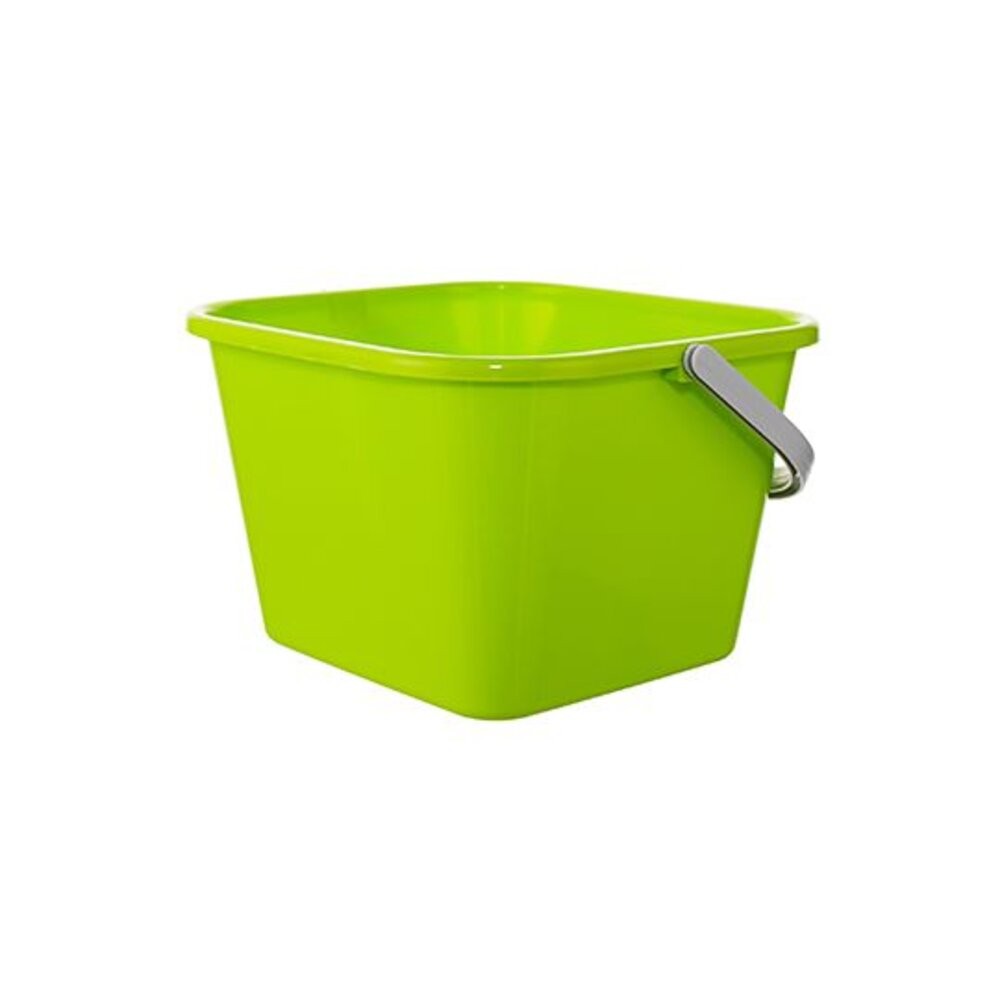 聯府 好運花方型水桶 提把水桶 9L CF707 堆沙堡 置物桶 戲水 露營 台灣製-細節圖4