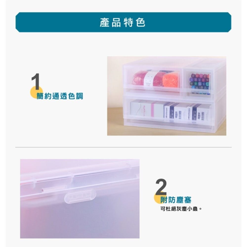 聯府 FINE桌上抽屜整理箱LF-3371-細節圖3