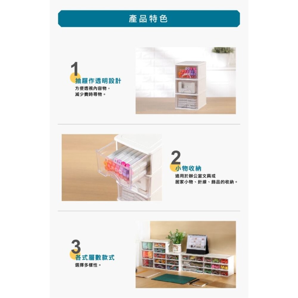 聯府 彩集五層收納盒 AR-3605-細節圖4