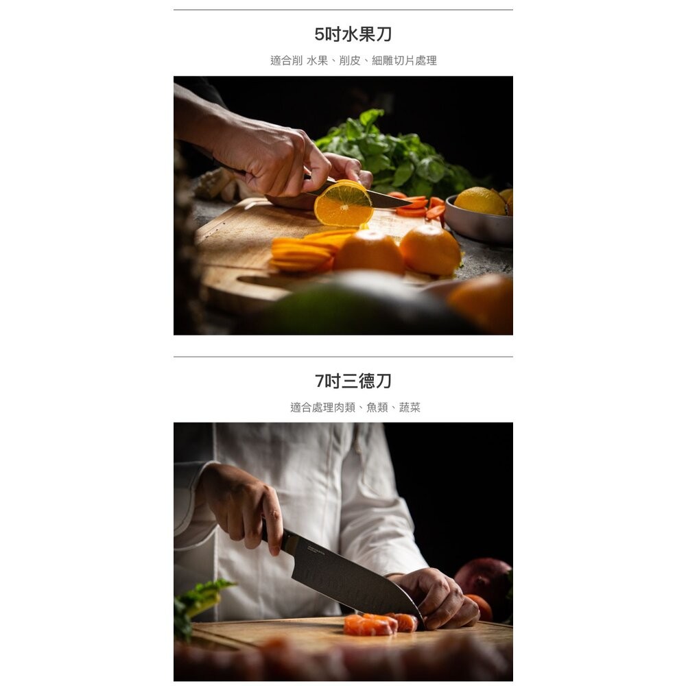 樂扣樂扣 極致黑鋒利不沾水果刀5吋 CKK314-細節圖6