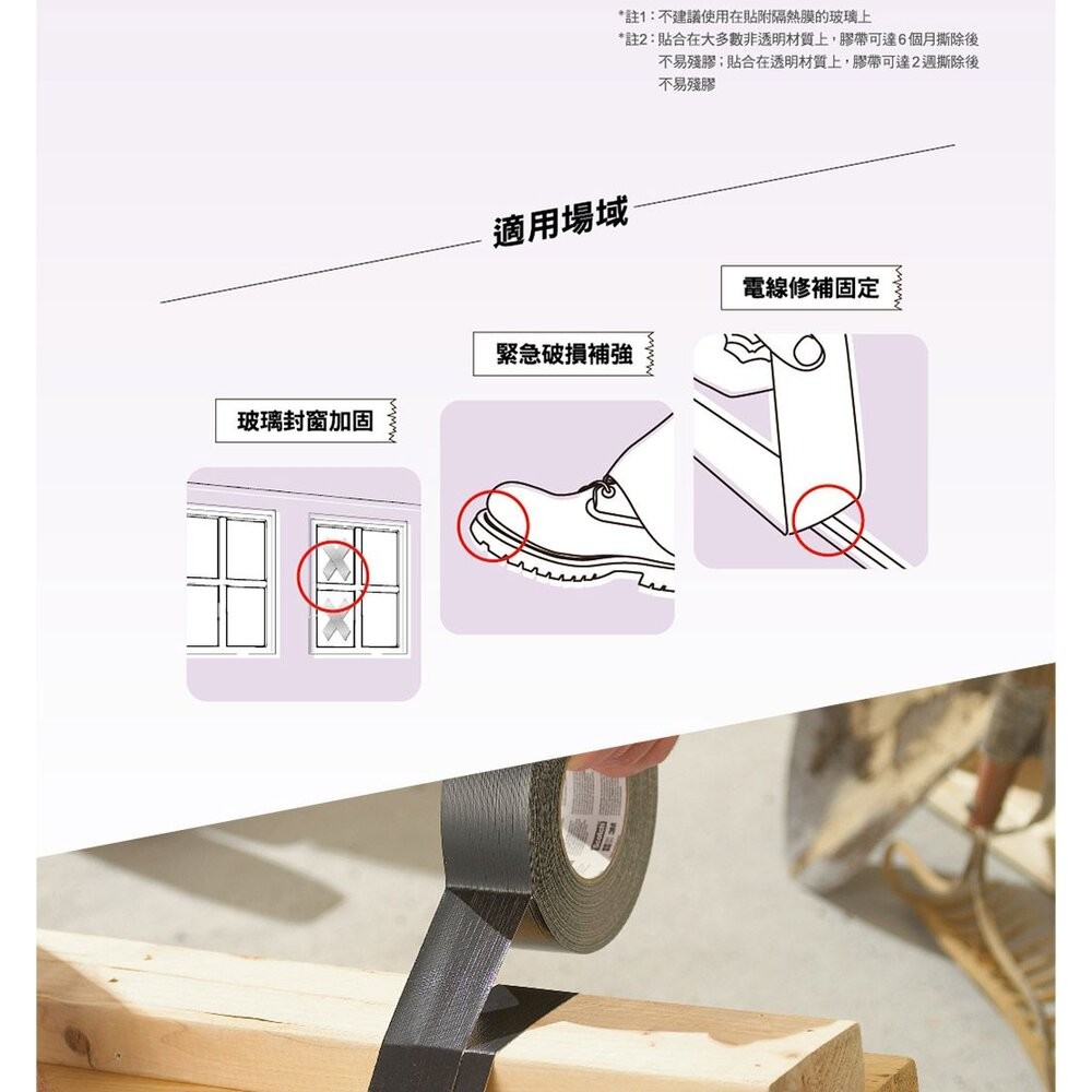 3M大力膠布：(輕巧黑、輕巧灰)X6個特價組-細節圖6