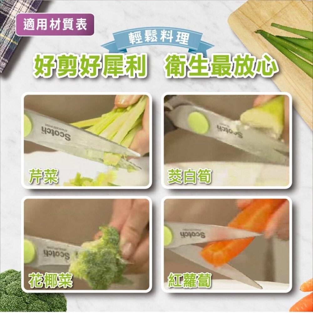 3M可拆式鈦金屬料理剪刀： 唯一獲得「SGS雙重食品安全認證」的料理剪刀-細節圖5