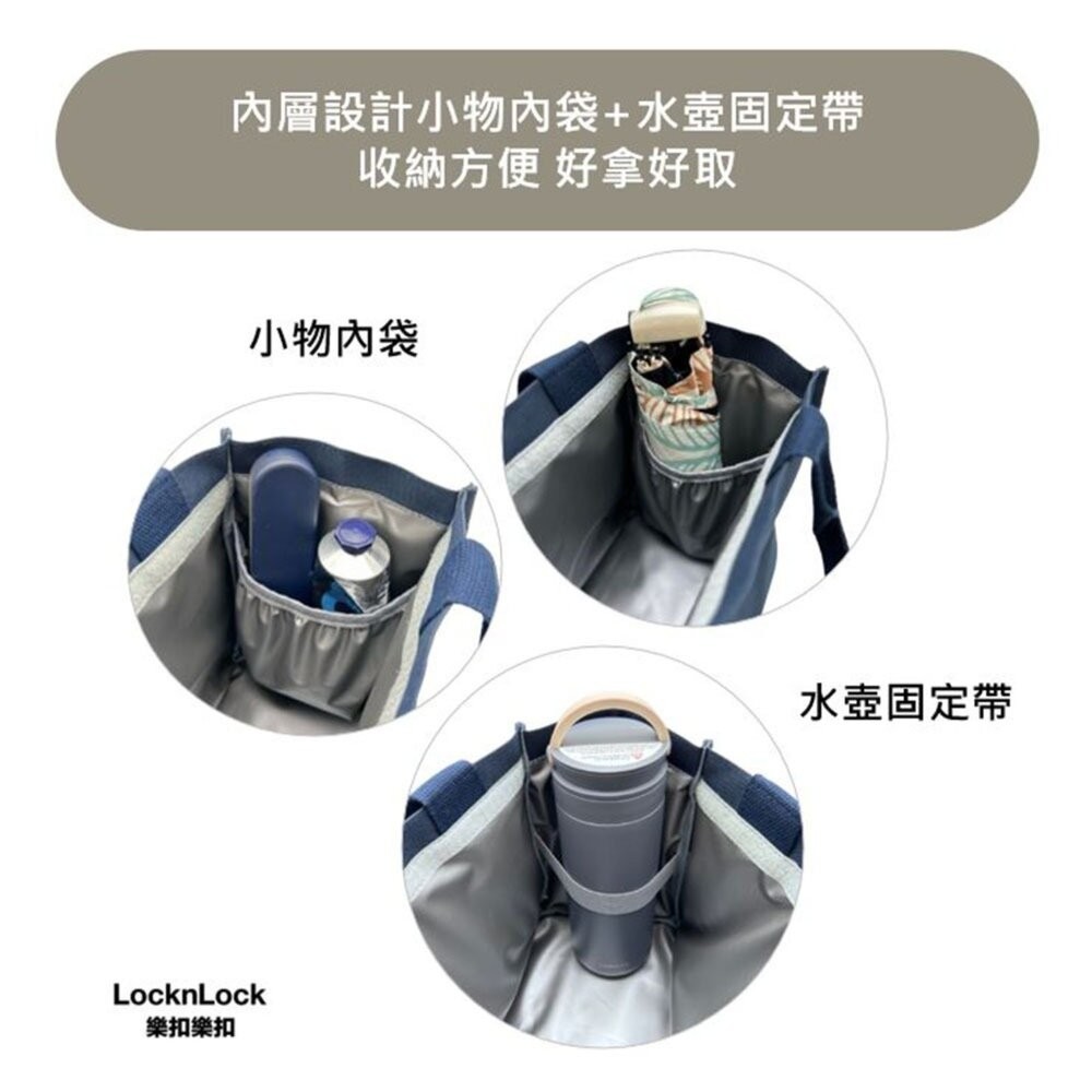 【樂扣樂扣】 多功能保溫保冷托特包(餐袋 便當袋 大容量 保冷袋 保溫袋)-細節圖7