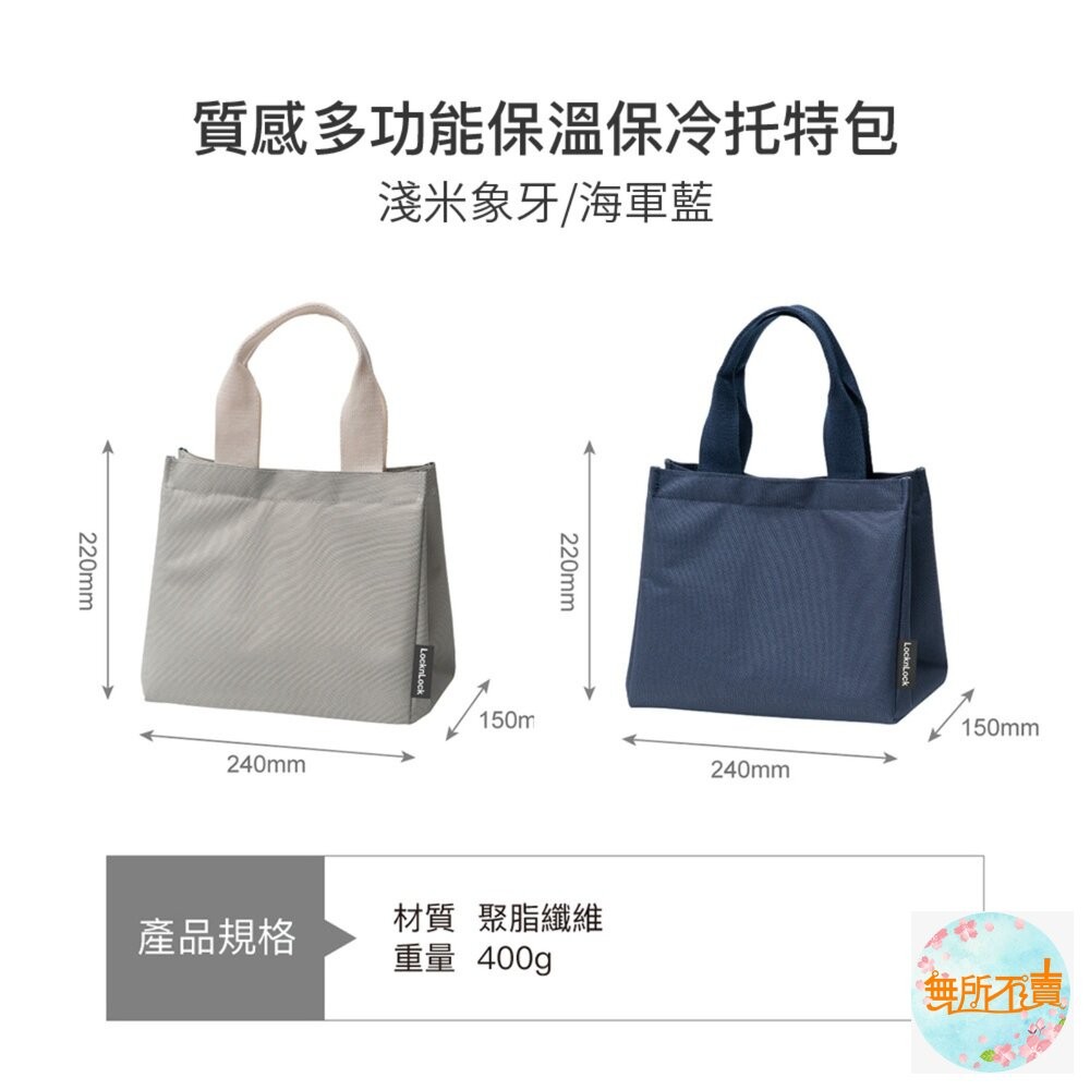 【樂扣樂扣】 多功能保溫保冷托特包(餐袋 便當袋 大容量 保冷袋 保溫袋)-細節圖3