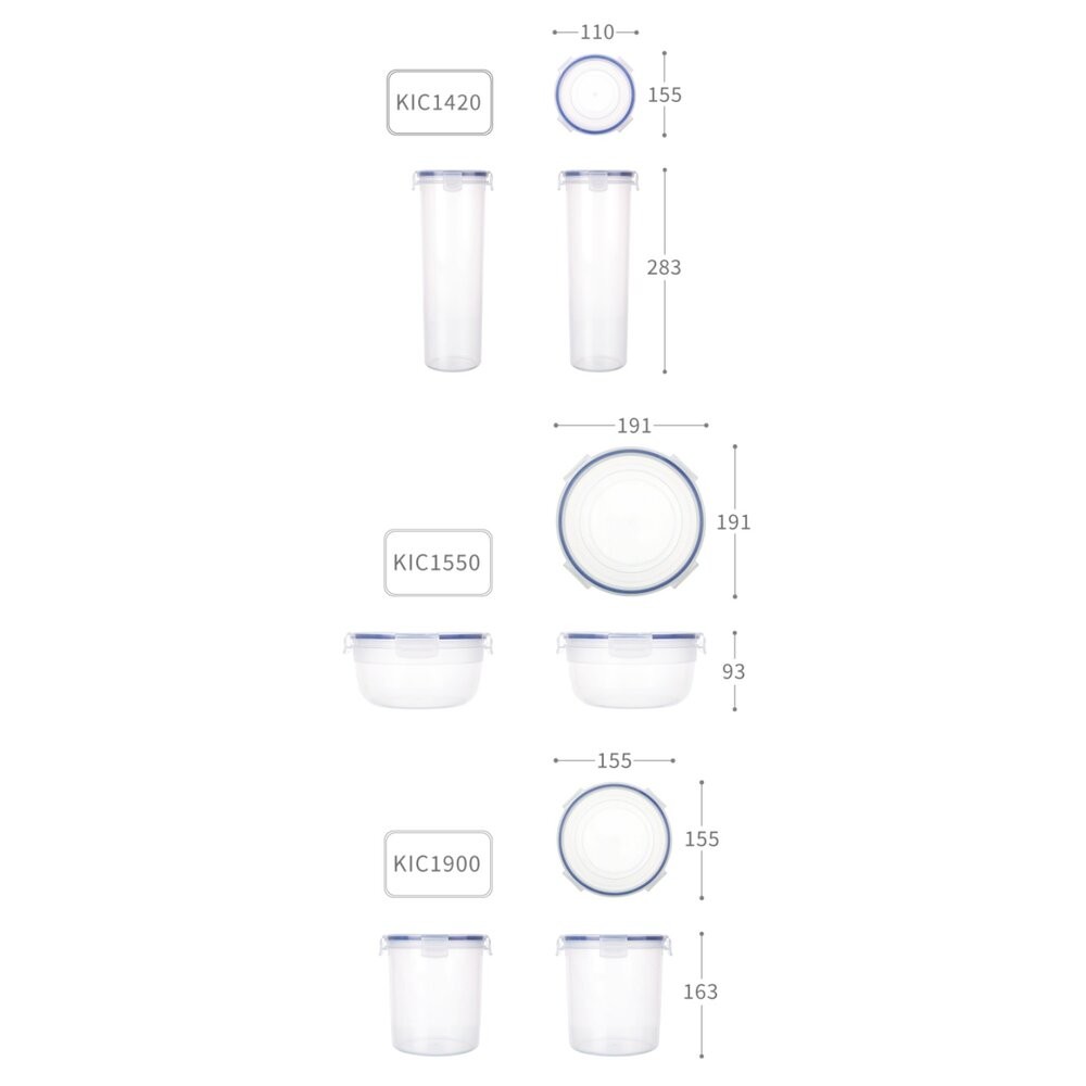 聯府 天廚圓型保鮮盒 ：環扣密封盒不外漏 附蓋 可超取 樂扣盒 密封盒 副食品-細節圖8