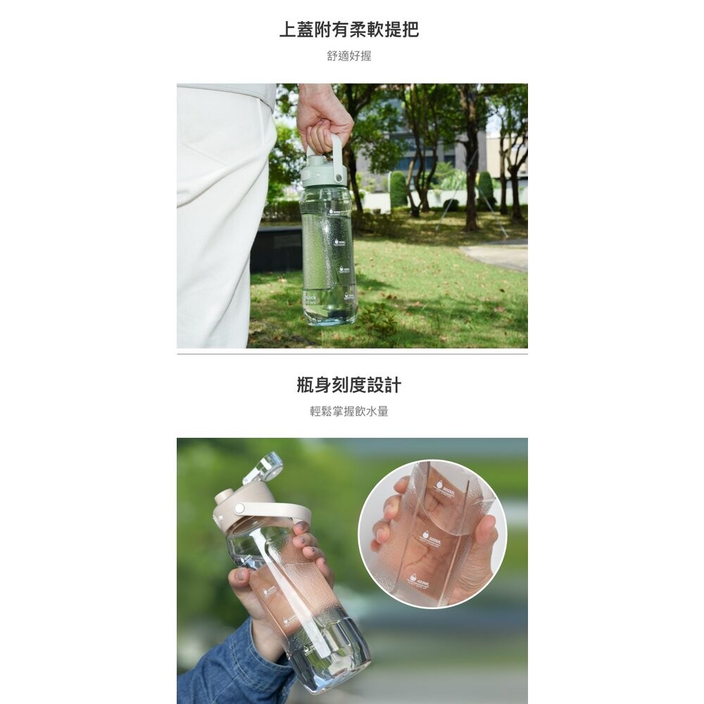 樂扣 手提彈蓋流線水壺1000ml-細節圖8