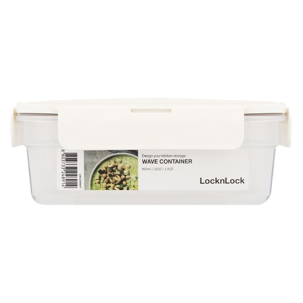 樂扣 Wave保鮮盒960ML LWC204WHT-細節圖2