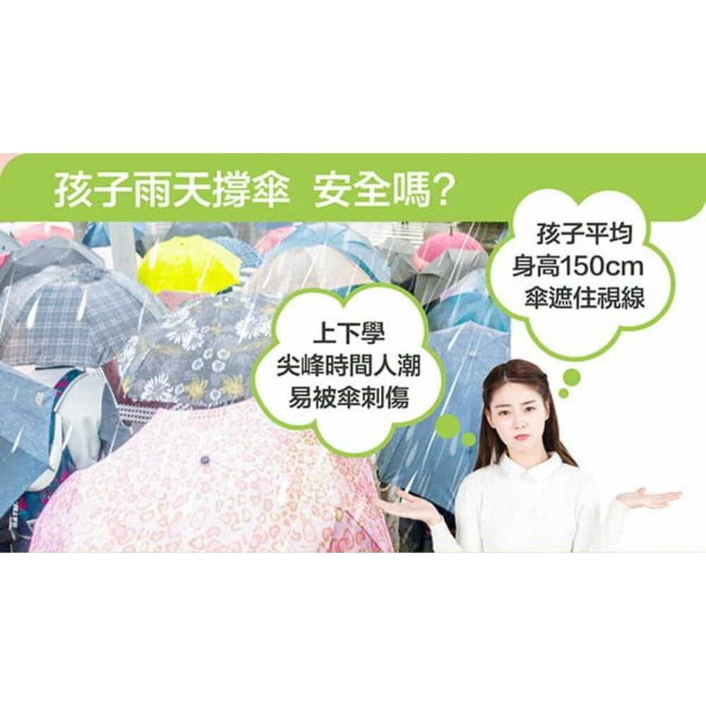 USii 兒童 零著感雨衣(滑梯款/銀河款)-細節圖2