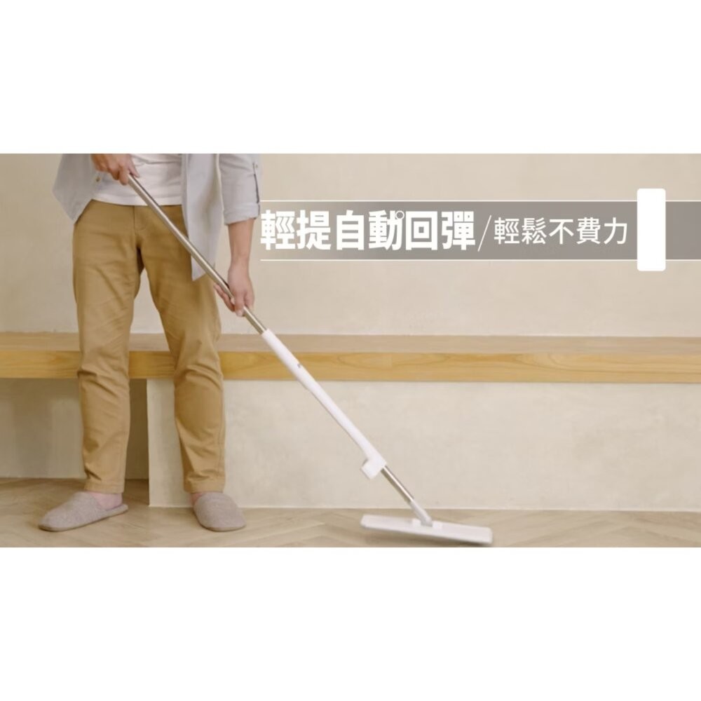 妙潔 免手洗刮淨平拖拖把(2代新版)-細節圖9