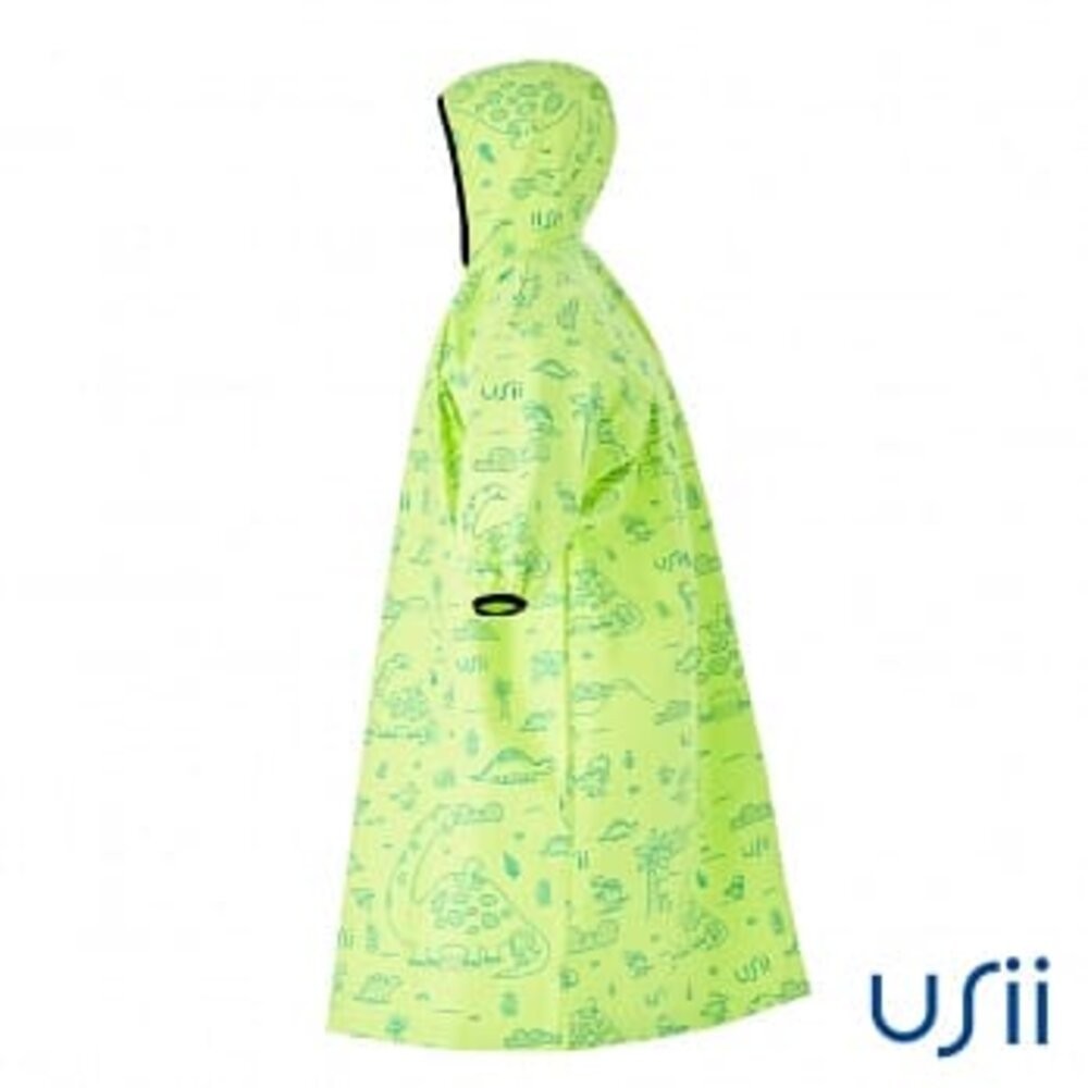 優系USii 兒童雨衣：高透氣排汗雨衣 (石虎or樹蛙)  /零著感透氣兒童雨衣(滑梯or銀河) 無塑化劑-規格圖11