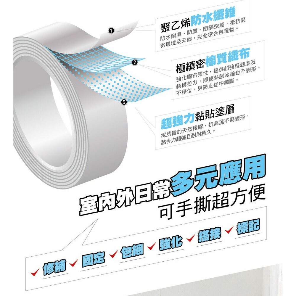 3M大力膠布：輕巧黑、輕巧灰-細節圖3