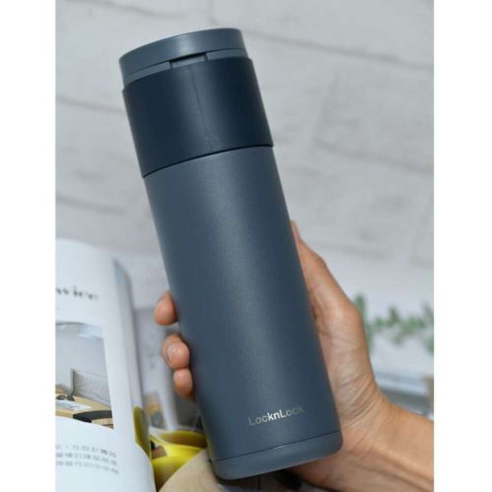 樂扣 拉環彈蓋保溫瓶 540ml LHC3275 海軍藍/蒂芬妮藍-細節圖4