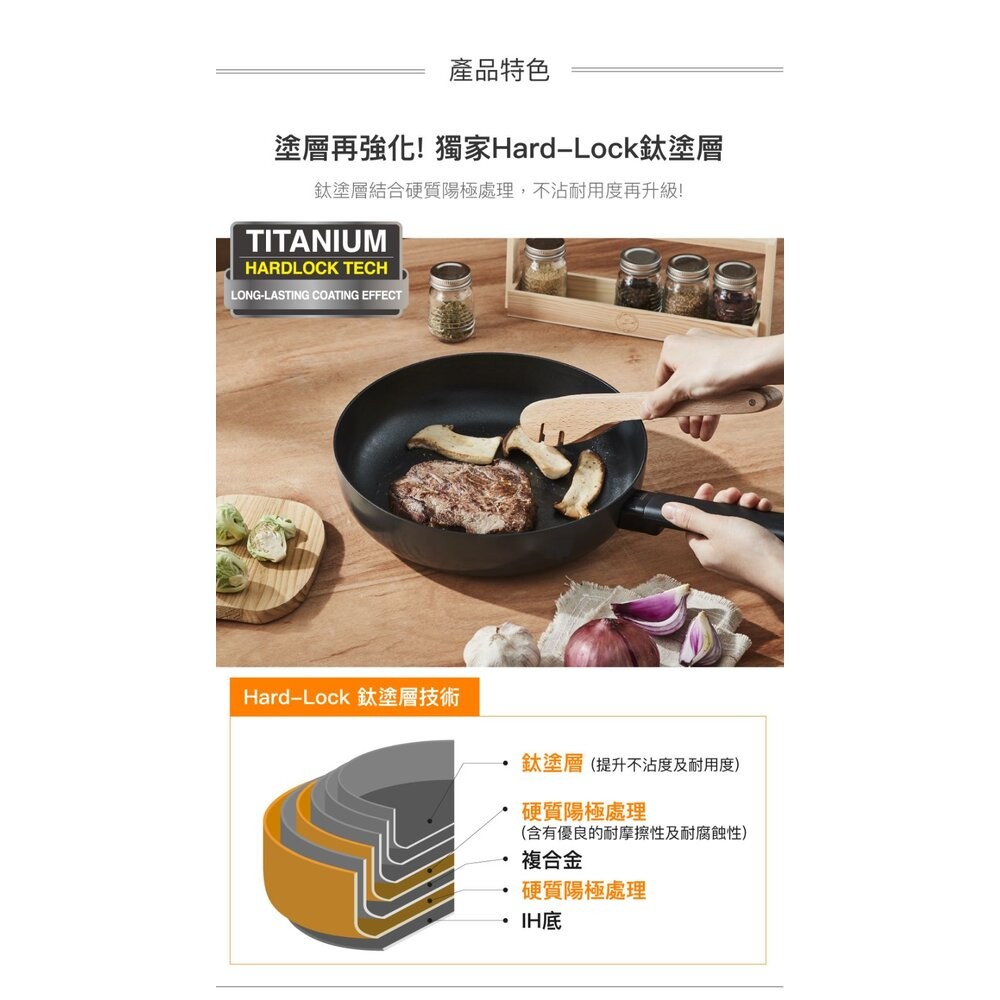 樂扣樂扣 SOMA深煎鍋28CM LMH1283IH-細節圖3