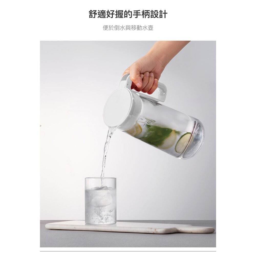 樂扣樂扣  簡約濾網玻璃冷水壺1.3L內含濾茶網(LLG-619)-細節圖5