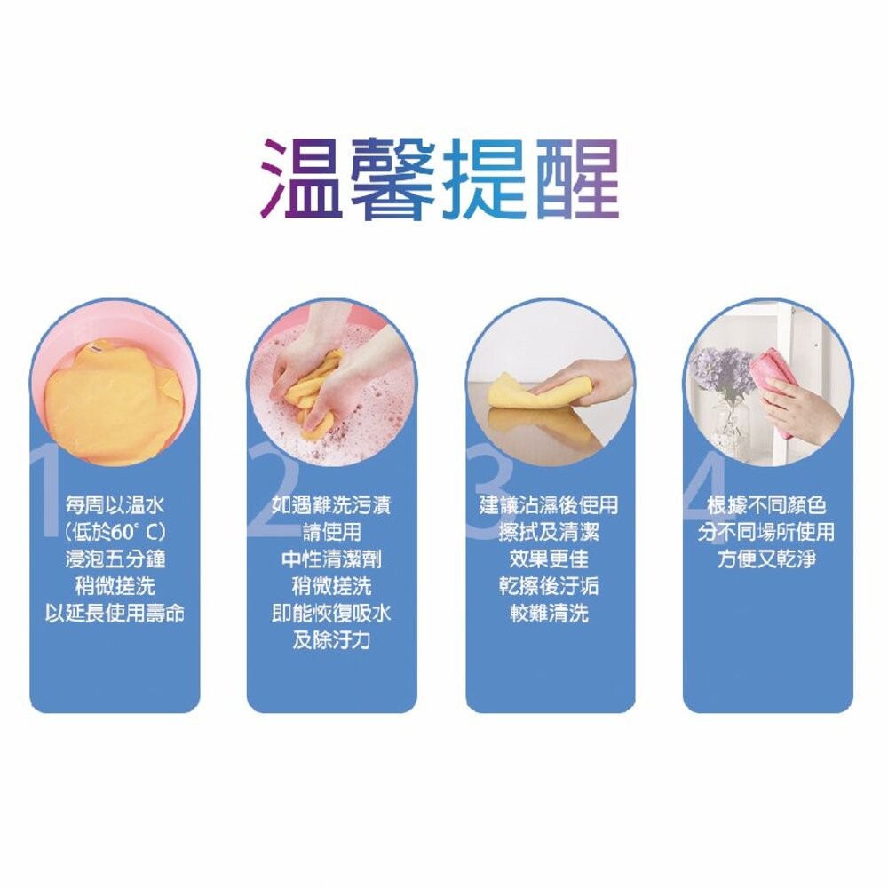 妙潔 超細纖維抹布-超值包(8片)  吸水抹布/吸水布-細節圖8