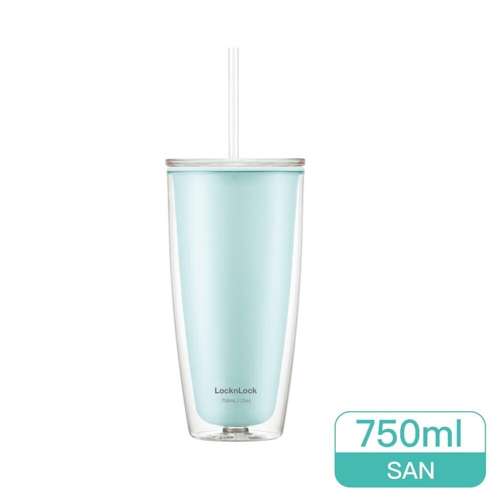樂扣樂扣  簡約雙層輕量大容量吸管杯750ml (HAP507)  網美風-細節圖2