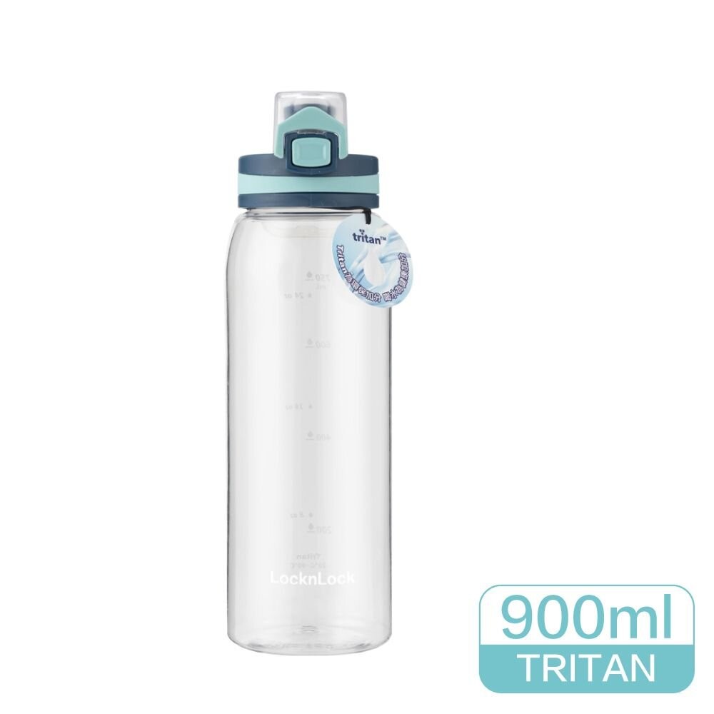 樂扣 時尚彈蓋水壺 900ml 粉 (ABF686)-細節圖2