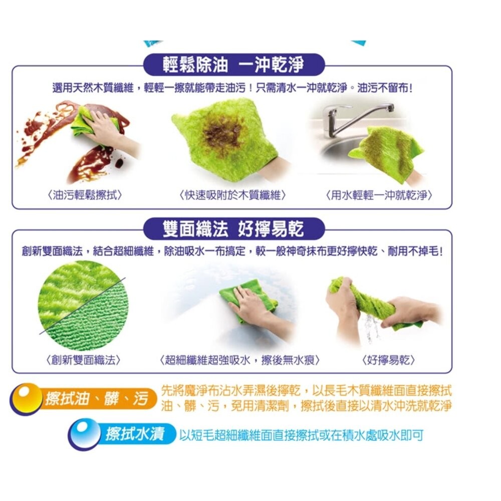 妙潔 吸油魔淨布 1入-細節圖2