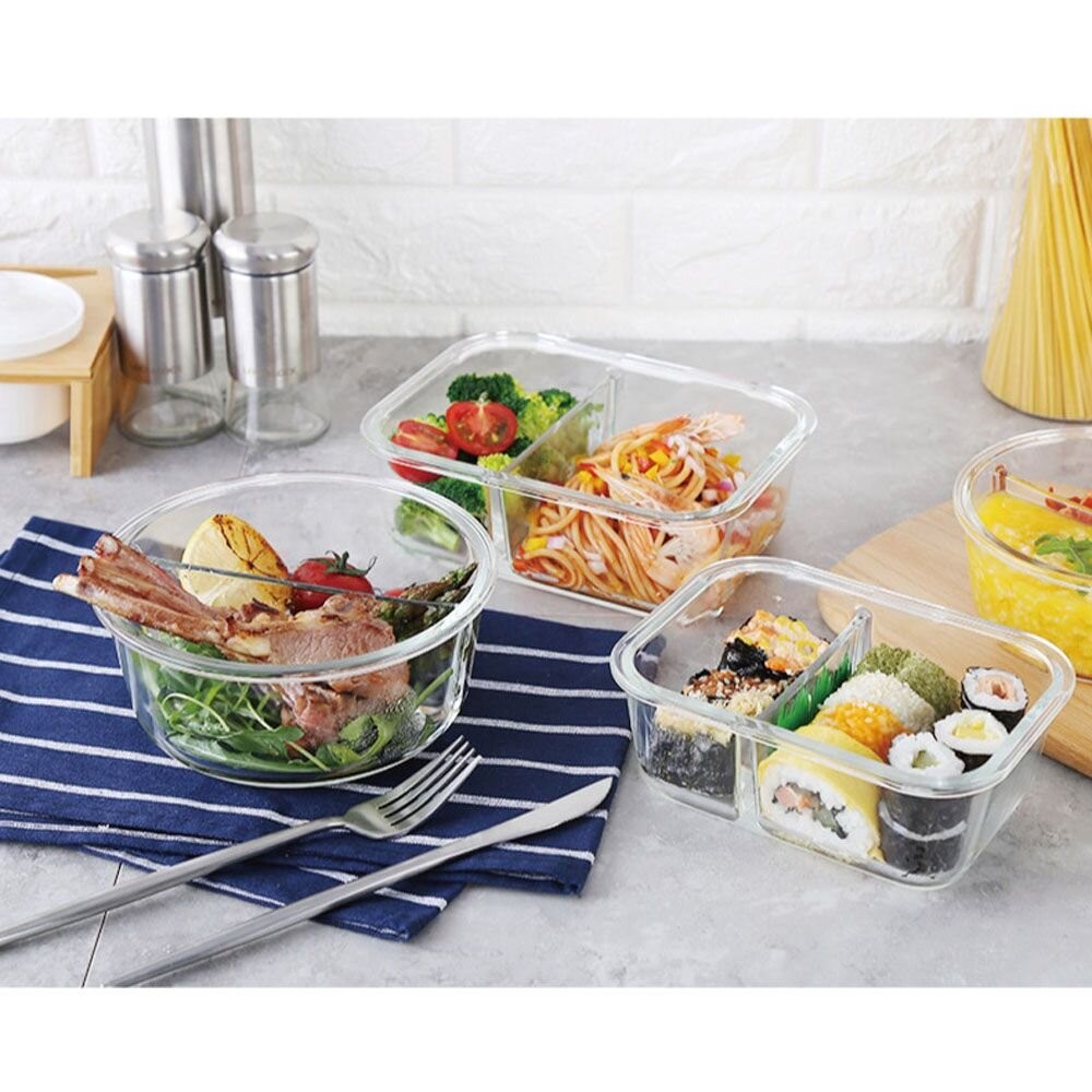 樂扣樂扣第二代分隔耐熱玻璃保鮮盒/長方形/950ml(LLG445C)-細節圖11