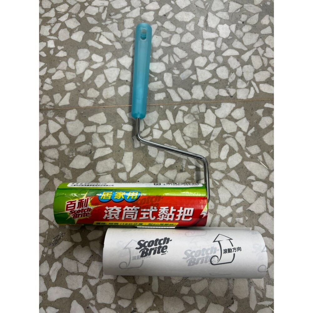 3M百利滾筒式黏把居家用16CM (福利品出清)裸出+贈替換1捲(贈品送完為止)毛屑 灰塵 毛髮清潔-細節圖3