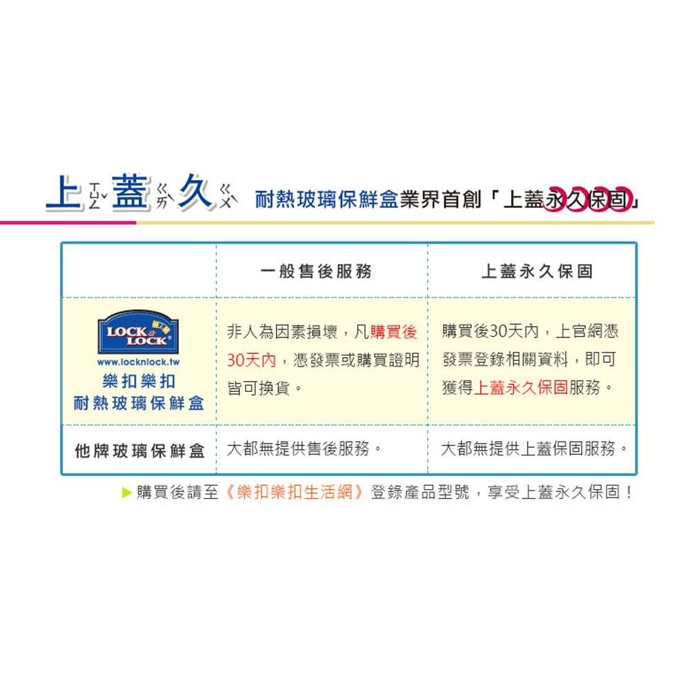 樂扣樂扣第二代耐熱玻璃保鮮盒/長方形/630ml(LLG428)-細節圖8