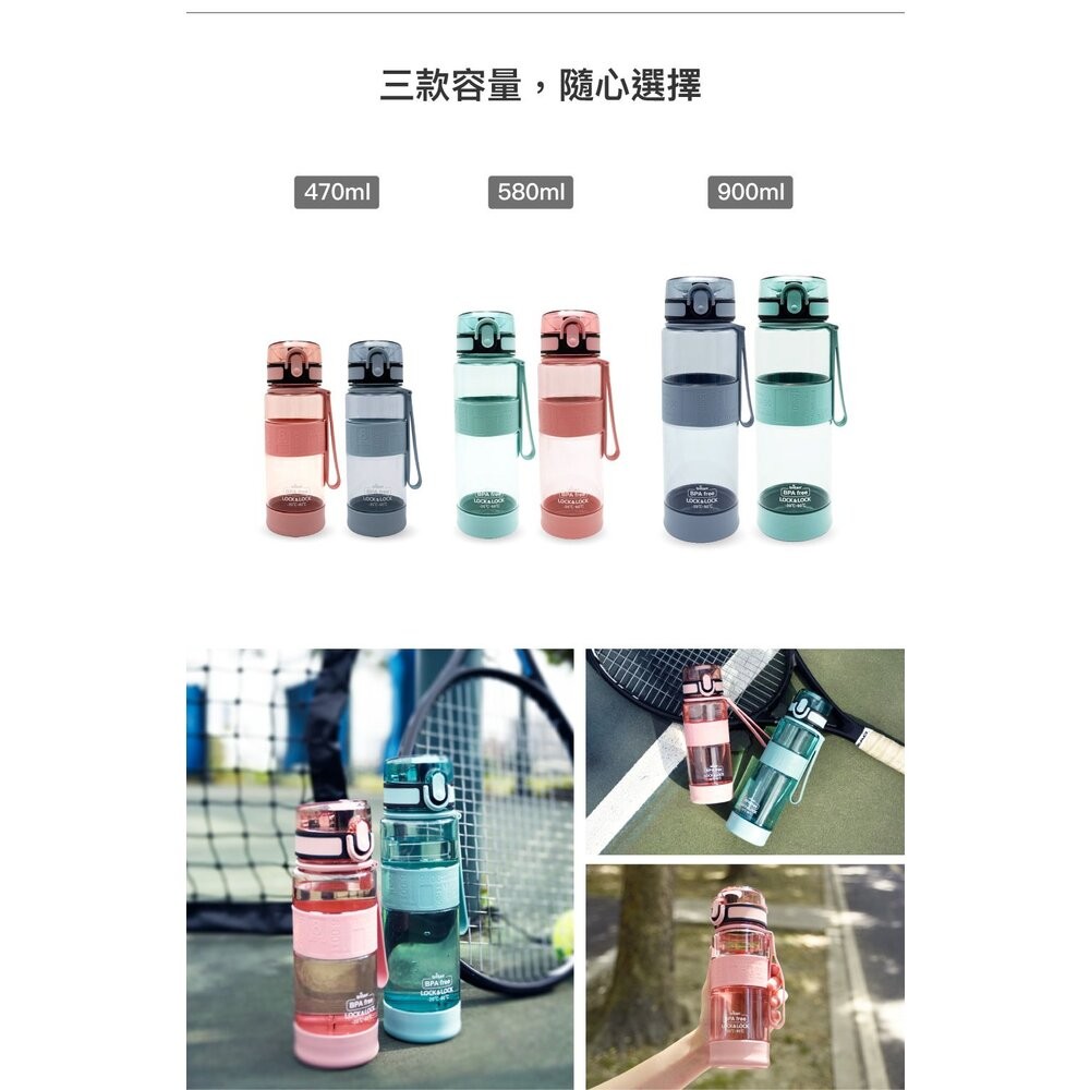 樂扣樂扣優質矽膠提帶水壺580ml/ABF961-細節圖9