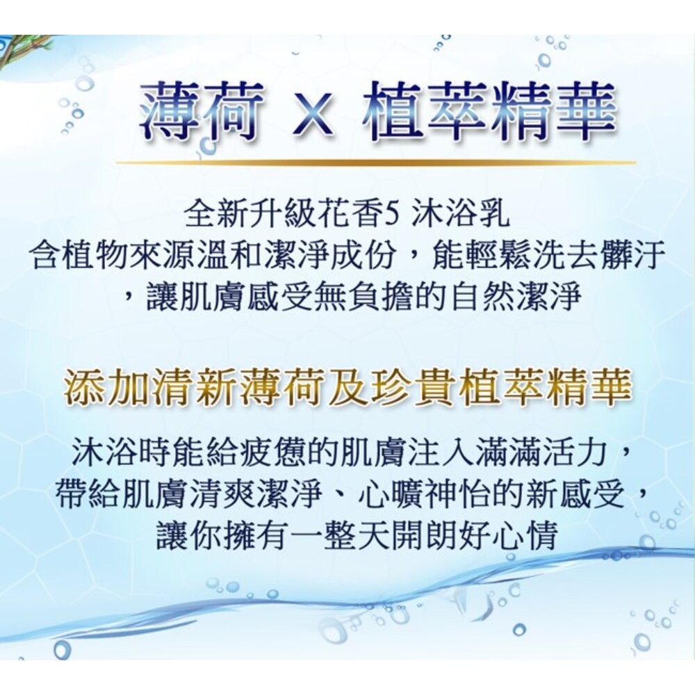 花香5 沐浴乳 1000ml   (超取一單限4)-細節圖7