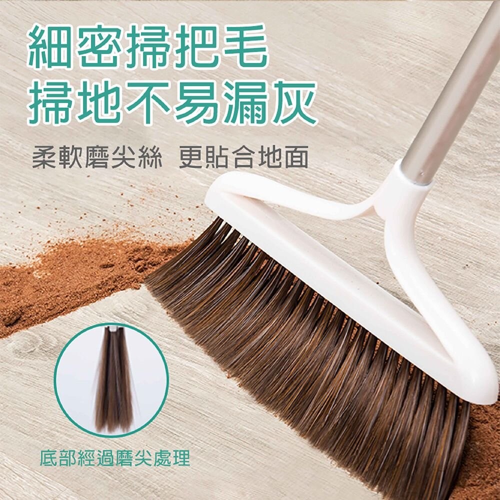 妙潔 摺疊梳齒掃把畚箕組(1掃把+1畚箕)(限宅配)-細節圖3