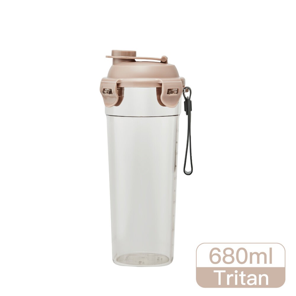 樂扣樂扣 珍奶杯680ML鐵灰色/奶茶色-規格圖9