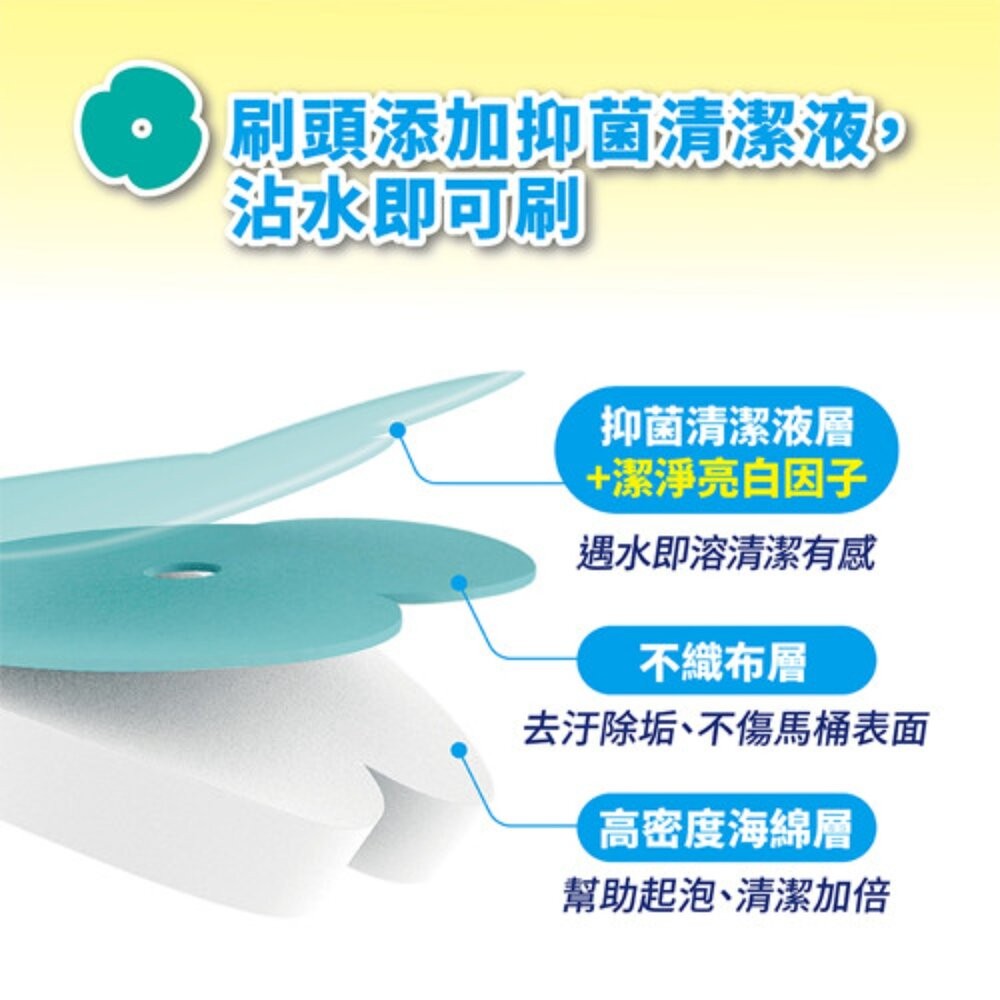 妙潔  替換式馬桶刷(1盒14入)：橘油去汙/清新潔淨/強效去垢-細節圖3