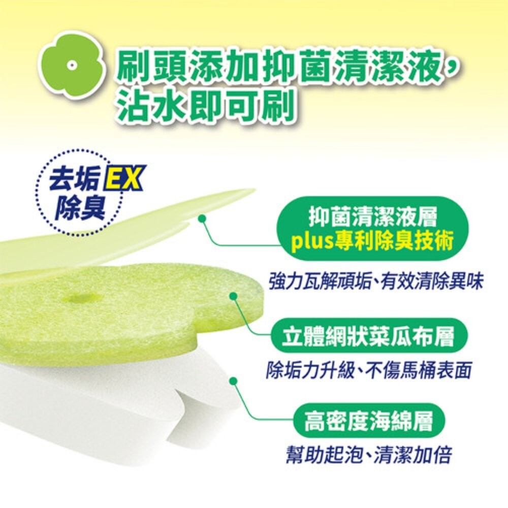 妙潔  替換式馬桶刷(1盒14入)：橘油去汙/清新潔淨/強效去垢-細節圖5
